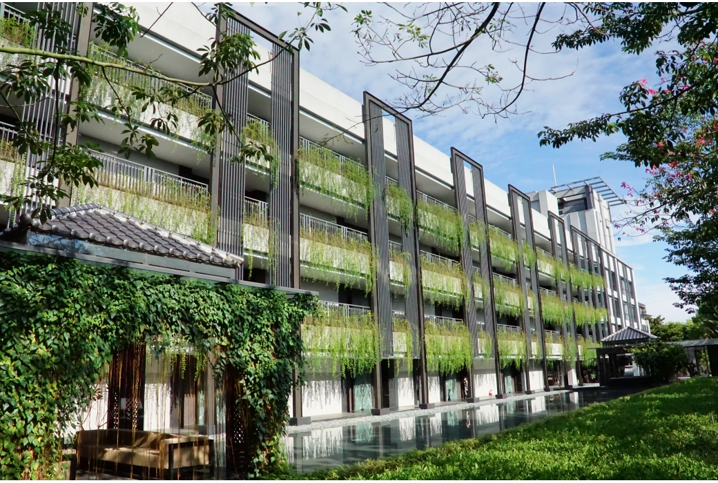 Reflective Pond and Green Architecture